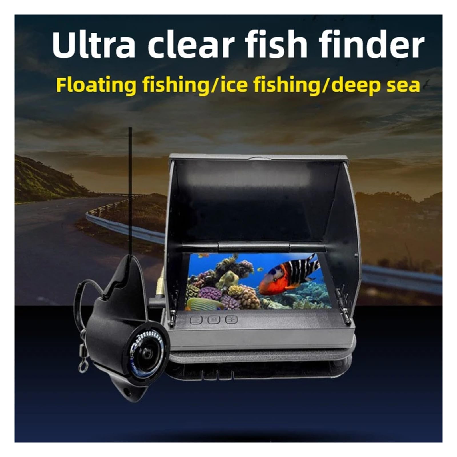 Sonda Visual de Peces de 15/30 m, cámara de ultraalta definición for Pesca en Hielo, cámara de Pesca submarina