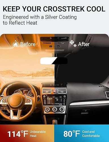 Vista 574 de Proadsy Parasol para parabrisas para BMW X1 F48 2016-2022 de 4 capas plegable, protector de parasol frontal que bloquea los rayos UV y mantiene