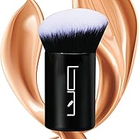 Vista 8 de Brocha retráctil de maquillaje Kabuki para polvo, rubor, bronceador, corrector, cubierta de cepillo portátil, perfecto para viajes (negro)