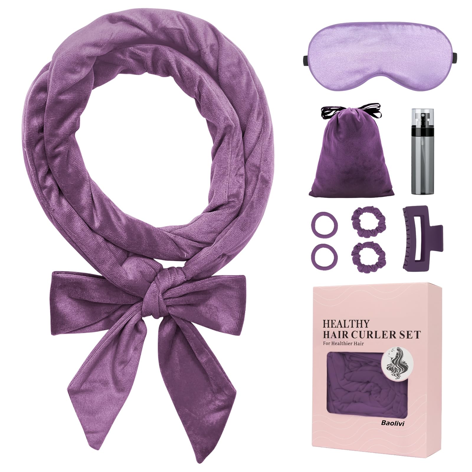 Baolivi Lockenwickler Über Nacht, Samt Overnight Curls Locke