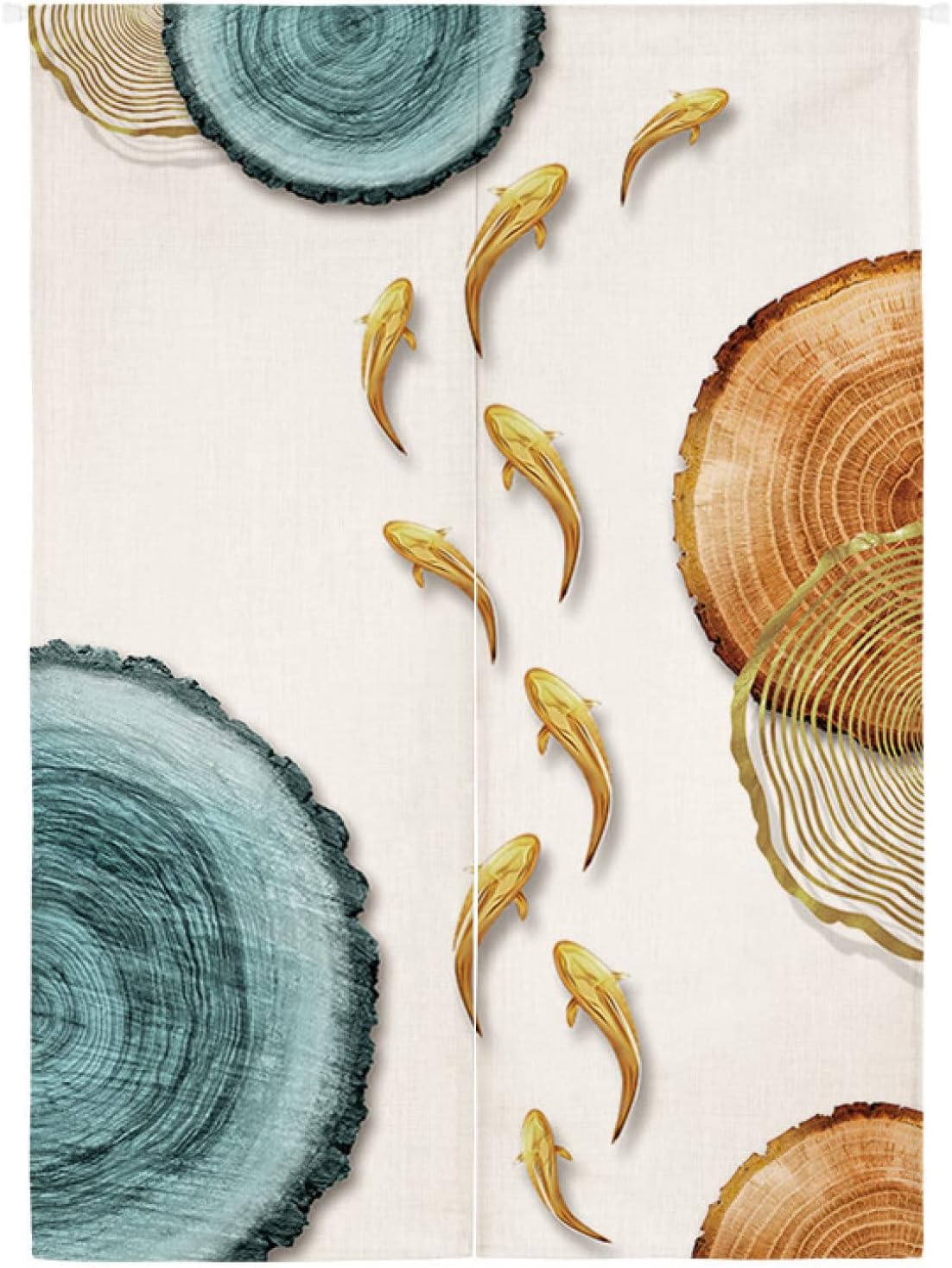 のれん ポリエステル 混紡 鯉 和風 中華風 ピンク ロング おしゃれでかわいい 間仕切り カラー12 目隠し 和柄 簡約 85*1