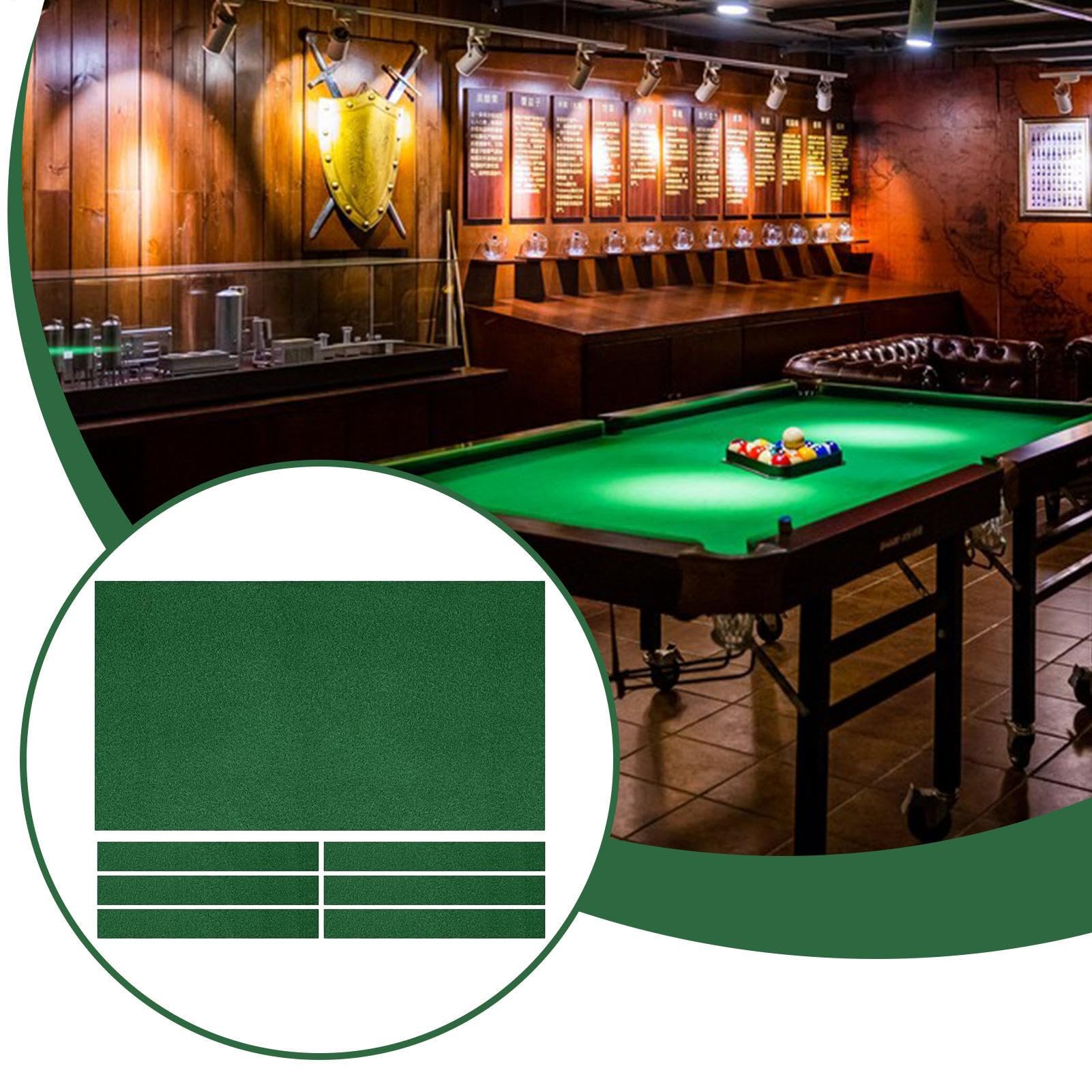 Fieltro para Mesa De – Paño De Profesional, Filtro para Mesa De Bilar De Interior | Fieltro Largo Profesional para De Billars, Mantel De Bilar, Accesorio para Sala De Juegos,