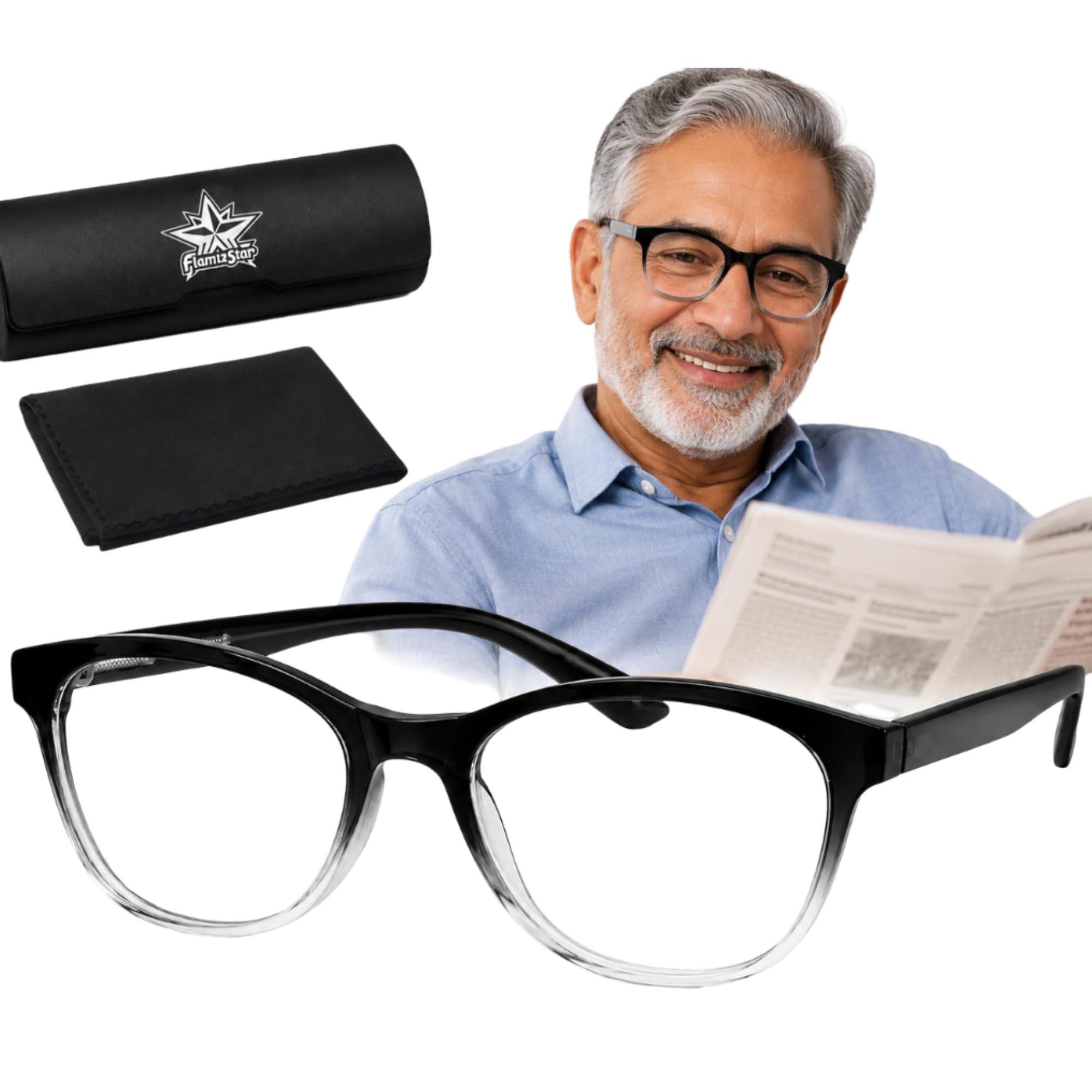 All-in-One Adjustable Eyewear for Adults 40+ | Near and Far Viewing Support | Comfortable Unisex Frame | Ideal for Reading, Screen Use, Office Work and Home Use - Special Edition-image-0
