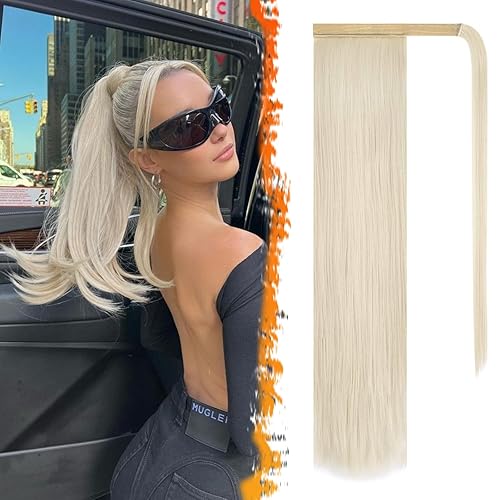 Miniatura 115 de BARSDAR Short Straight Ponytail Extension - 14 Inch Drawstring Black Ponytail Hair Extensions for Women - Synthetic Fake Pony Tails Hairpieces Clip