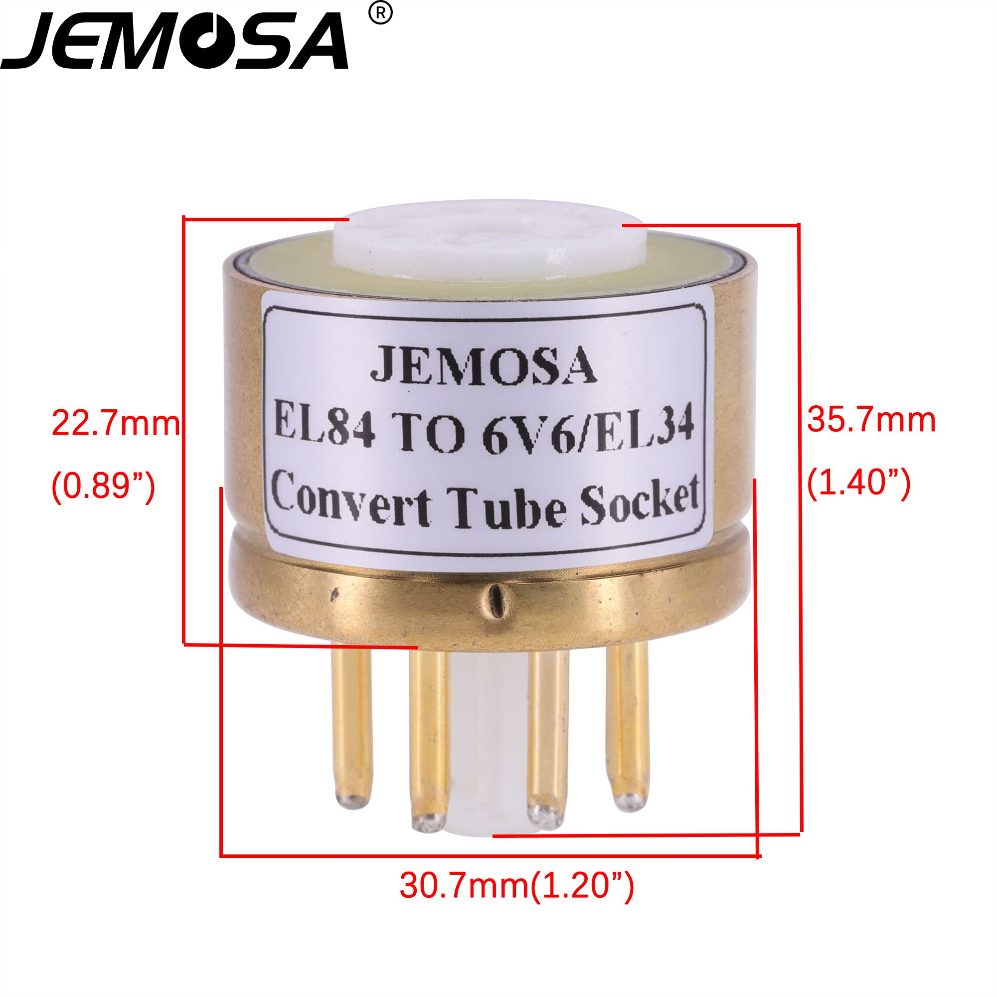Amazon | JEMOSA 6BQ5 6P14 6P15 EL84 変換 6V6 EL34 6L6 6P3P 6P6P