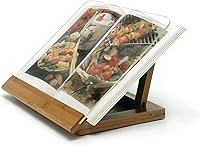 Vista 9 de Lipper International 8815 Soporte para libros de cocina de madera de bambú y acrílico, 12-1/2" x 9-1/4" x 6-3/4