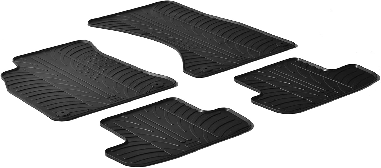 Gledring USA Custom Fit All-Weather Rubber Floor Mats Intended for Audi A5 Coupe & Cabriolet 2008-2017, No Trimming Required, Tailored Custom Fit, Protects from Rain, Mud, & Snow.