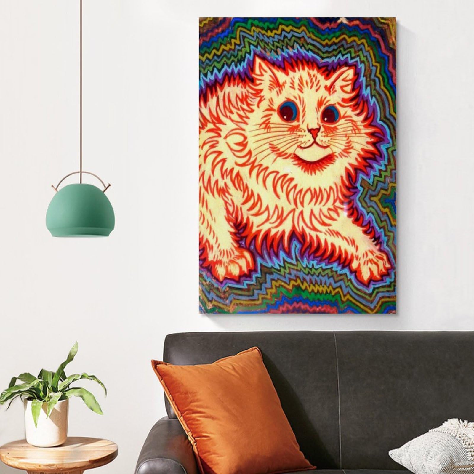 ルイスウエイン　黒猫　アンティーク風フレーム入り fit=scale-down,w=1200