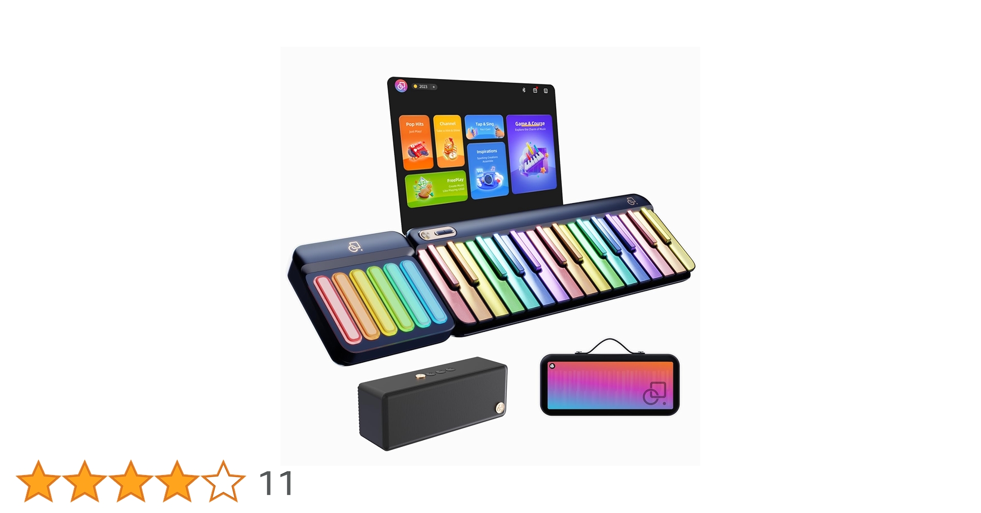 PopuPiano スマートピアノ 本体＋ケースセット 黒 PopuPiano スマートピアノ 本体＋ケースセット 黒 PopuPiano