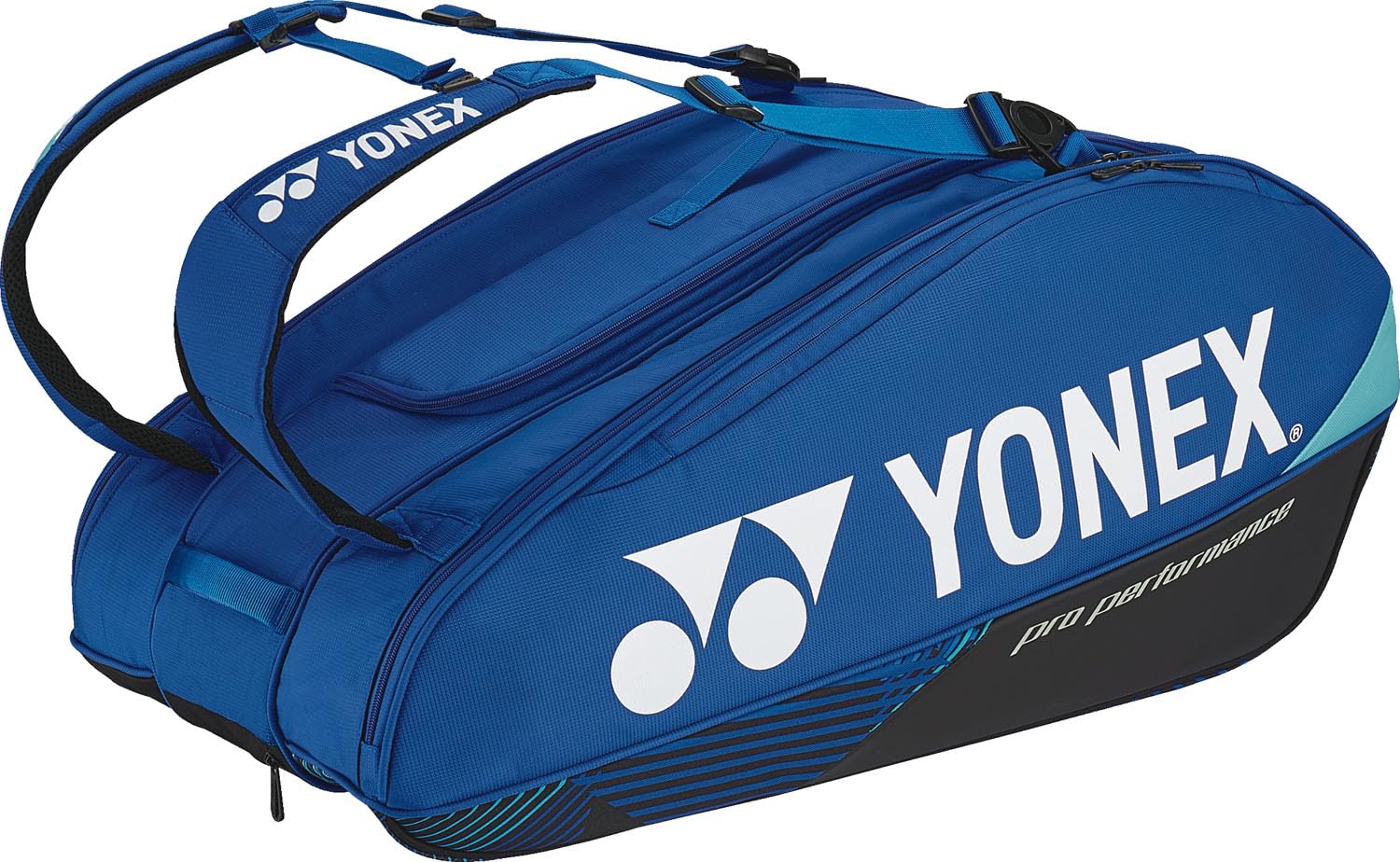 YONEX Tennis Badminton Racket Bag, Holds 9 Rackets, Cobalt Blue
