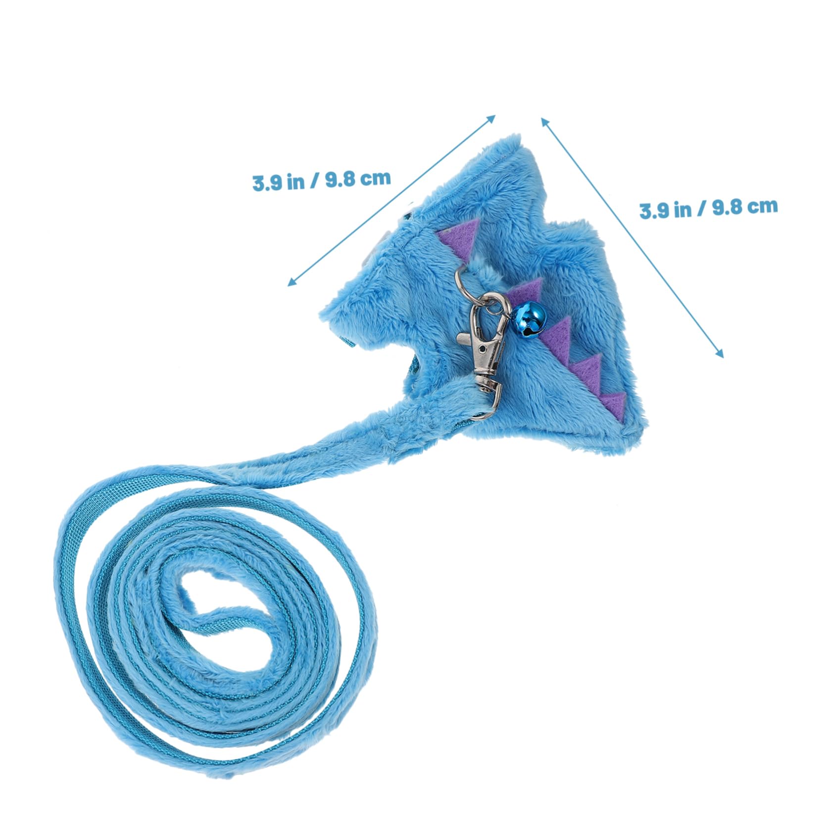 BESTonZON Pet Traction Harness Leash for Ferrets Lightweight Wear Resistant Outdoor Supplies with Bell Comfortable Design for Year Use Random Color