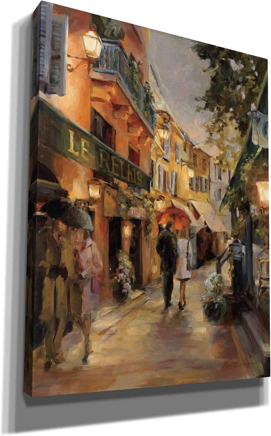 Epic Graffiti 'Evening in Paris' by Marilyn Hageman, Canvas Wall Art, 16"x18"