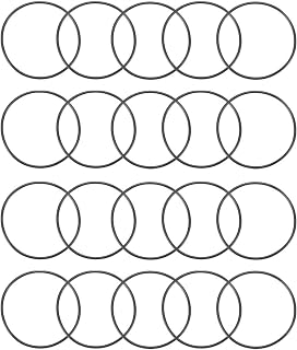 uxcell Nitrile Rubber O-Rings, 29mm OD 27mm ID 1mm Width, Metric Sealing Gasket, Pack of 20