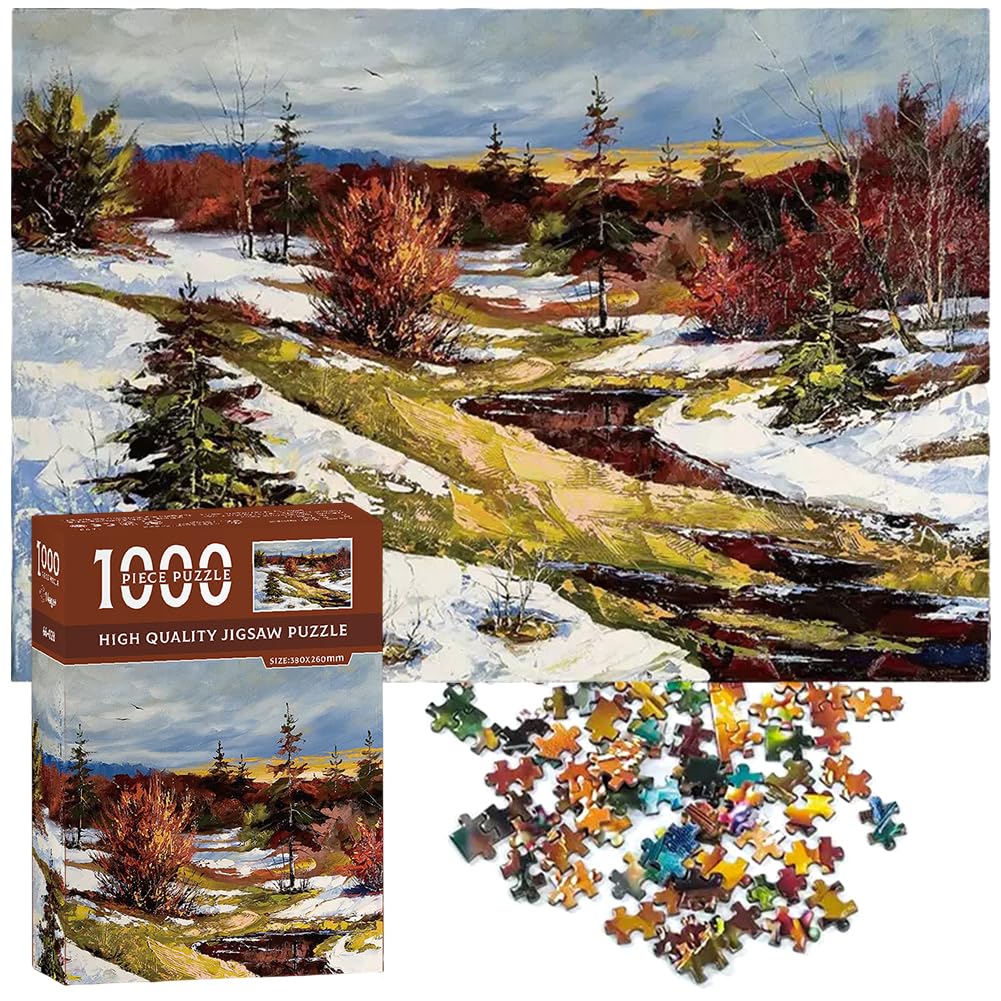 MIFKLMV Jigsaw Puzzles for Adults 1000 Landscape, Puzzles for Adults, Challenging Puzzles, Puzzle Game for The Whole for Women, Gifts for Men -A — image 1