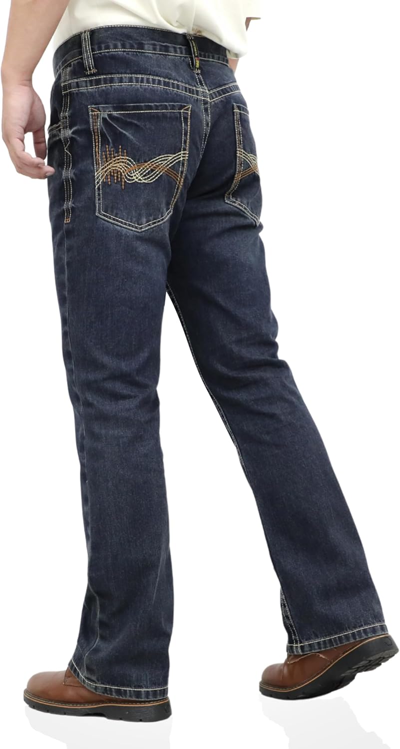 BOCOMAL FR Jeans for Summer Midweight EX-Soft Relaxed Boot Cut Vintage Washed Flame Resistant Work Pants NFPA2112 CAT2 - Image 7