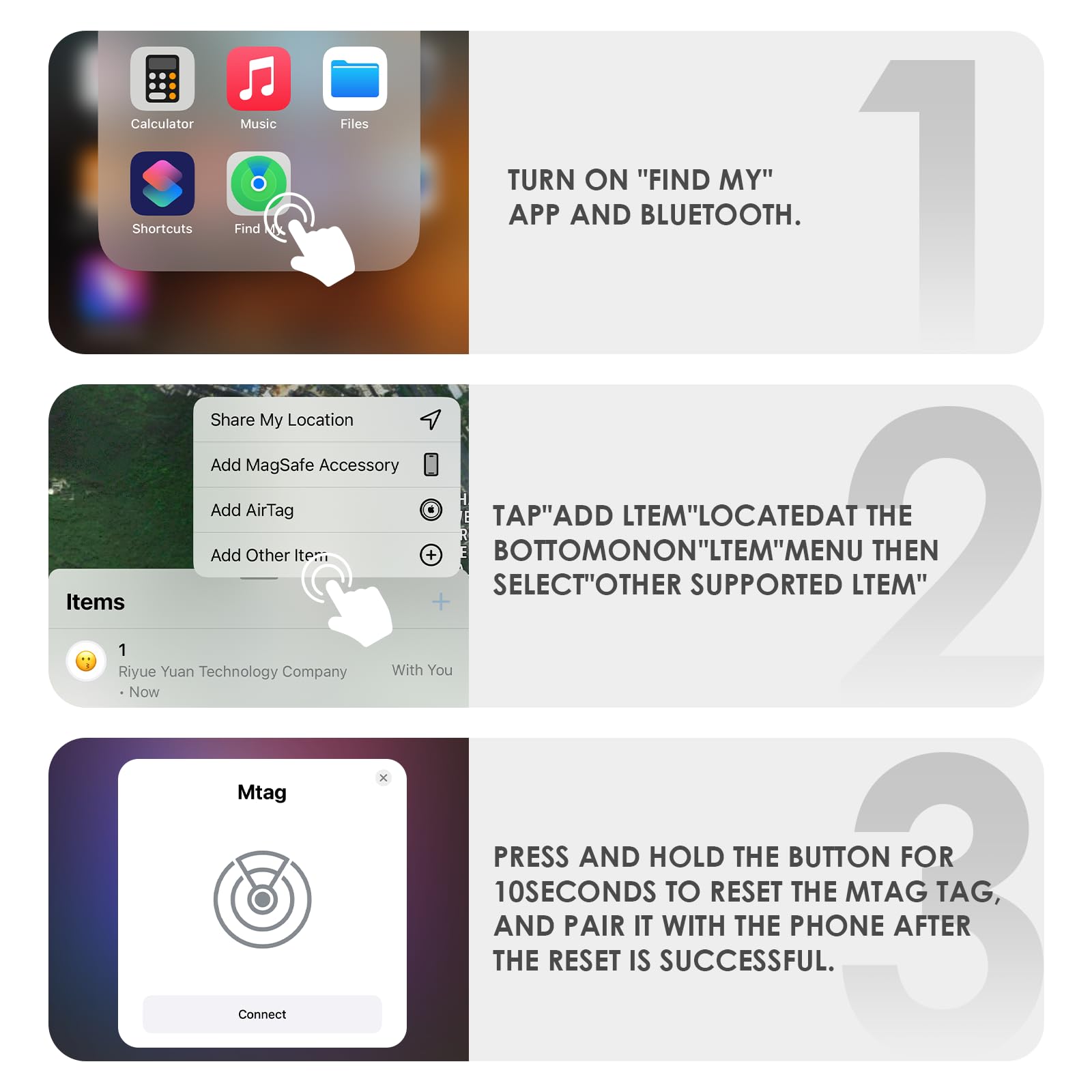 Rastreador de aire, buscador de llaves funciona con Find My App (solo iOS), etiqueta de rastreador Bluetooth para llaves, equipaje, maletas y mascotas, pitido fuerte, seguimiento mundial, batería