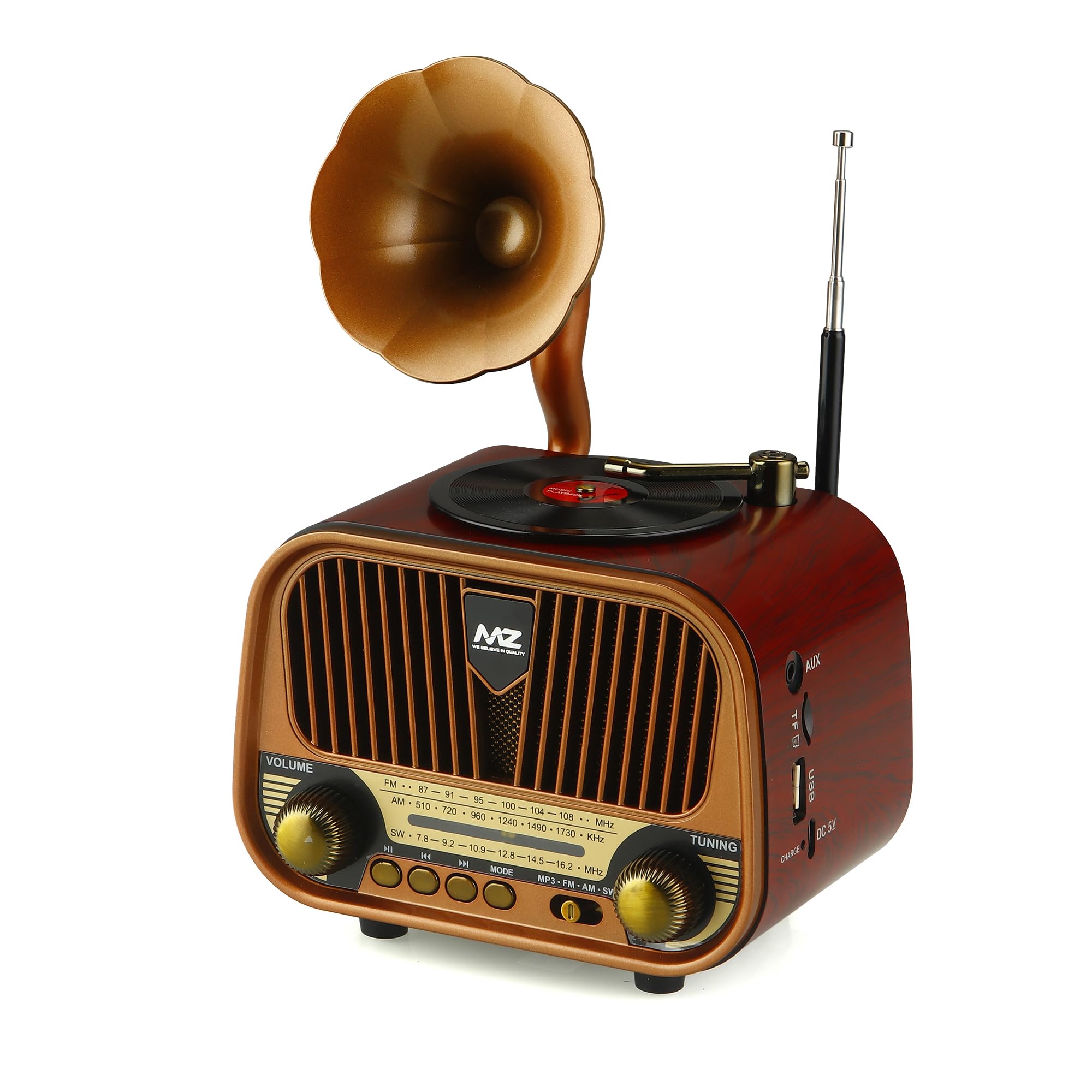 MZ M427SP (Retro Radio Speaker) Multi-Functional Features with High Power & 5W Power with 1500mAh Battery-image-40