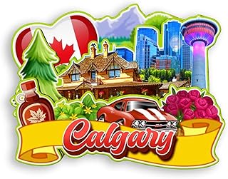 Refrigerator Magnet Calgary Canada Fridge Magnet City Travel Souvenirs Tourist Gifts 3D Classic Landmarks Handmade Crafts Home Decoration -1854