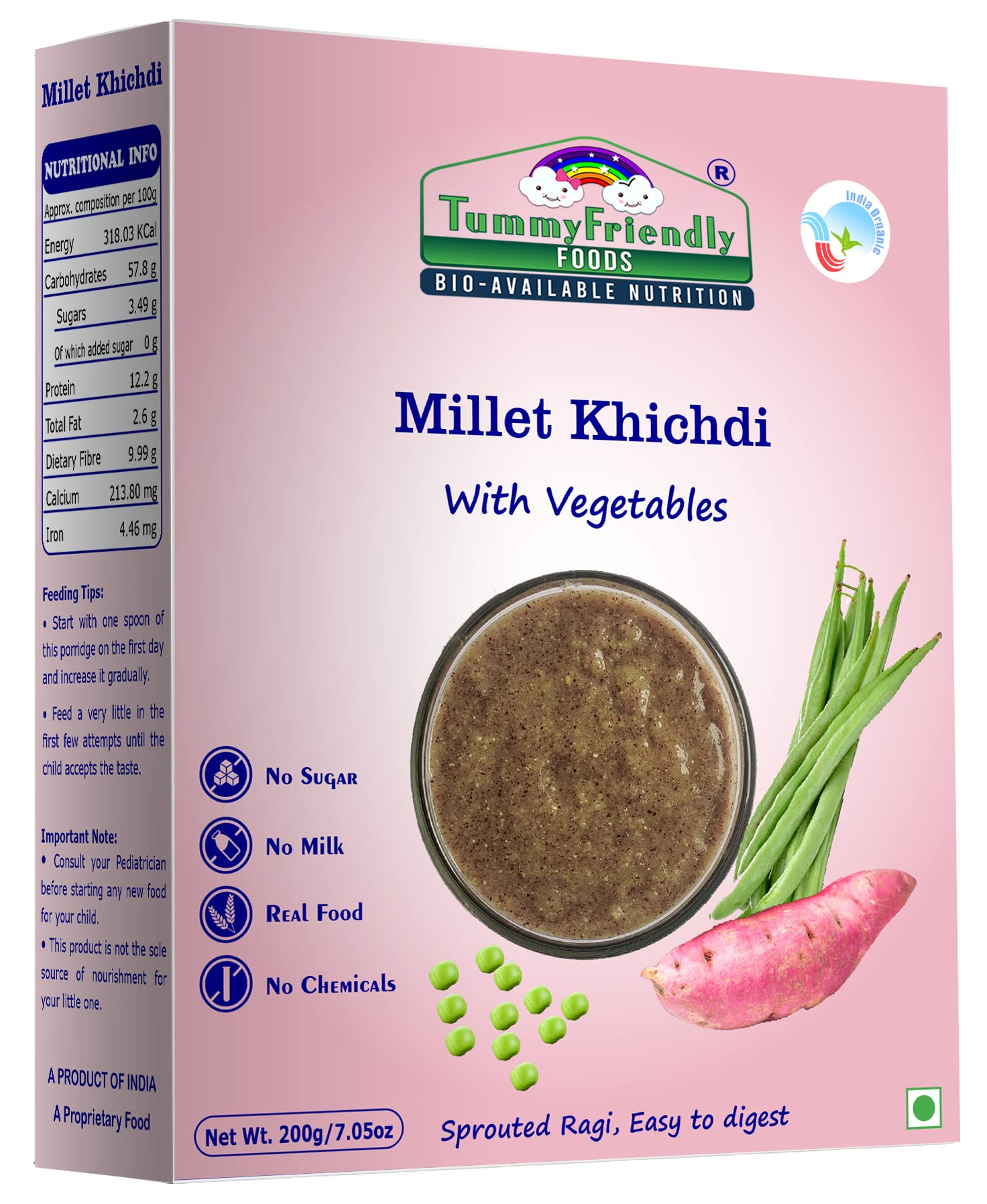 Tummy Friendly Stage3 Organic Khichdi Mixes for Little Ones Monthly Combo. Sprouted Ragi, Oats. Available in Baby Trial Packs. Real Food, No Harmful Ingredients. Shelf life 12 Months - Image 2 thumbnail