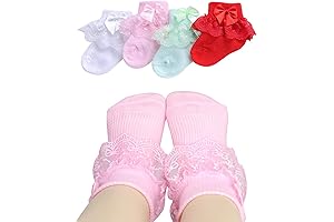 Sweet Little Baby Girl Princess Lace Ruffle Sock Set