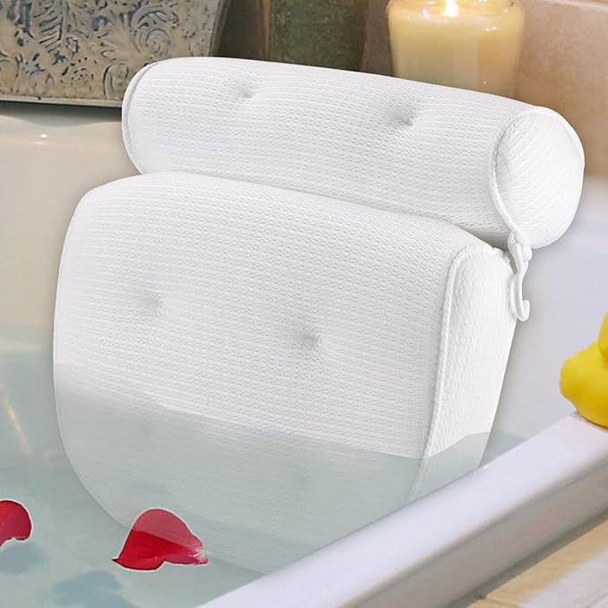 Idle Hippo Bath Pillow, Tencel Spa Bathtub Pillow, Ultra