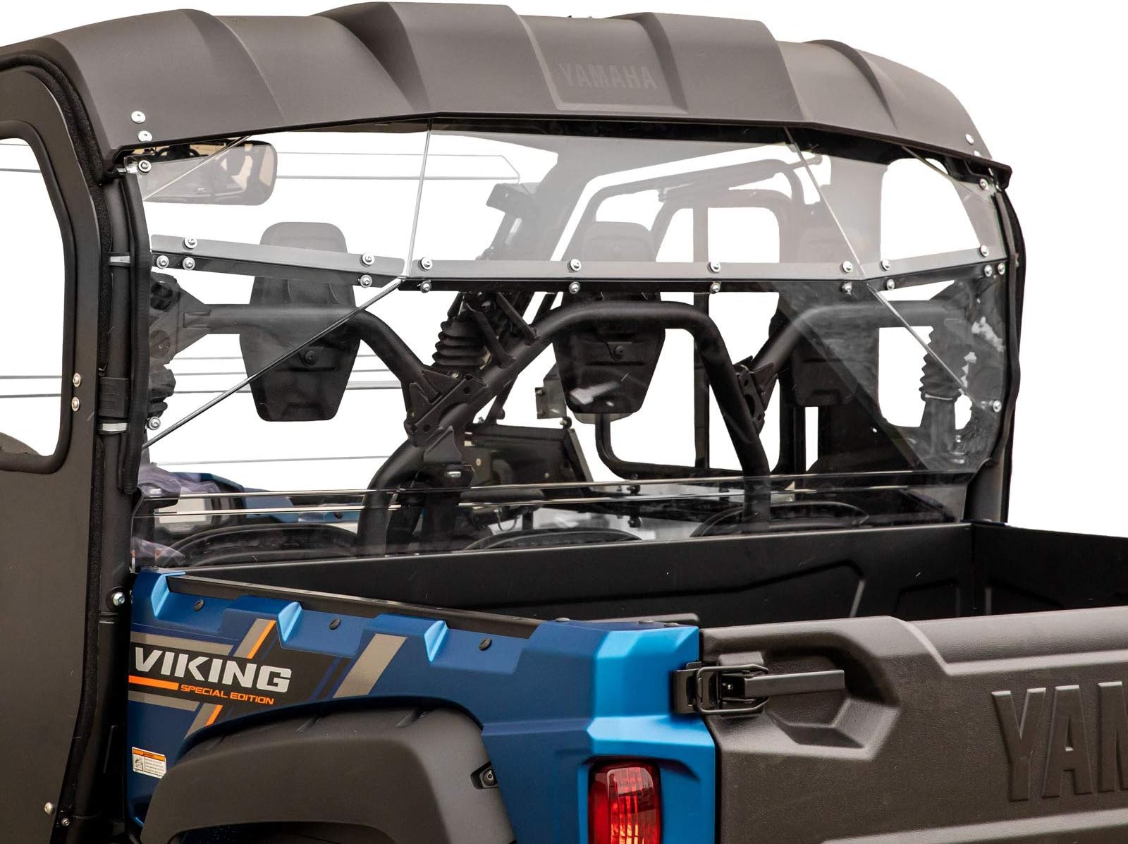 Rear Windshield for 2013+ Yamaha Viking | 1/4" Thick Light Tint Standard Polycarbonate UTV Windshield 250x Stronger Than Glass and 25x Stronger Than Acrylic | USA Made