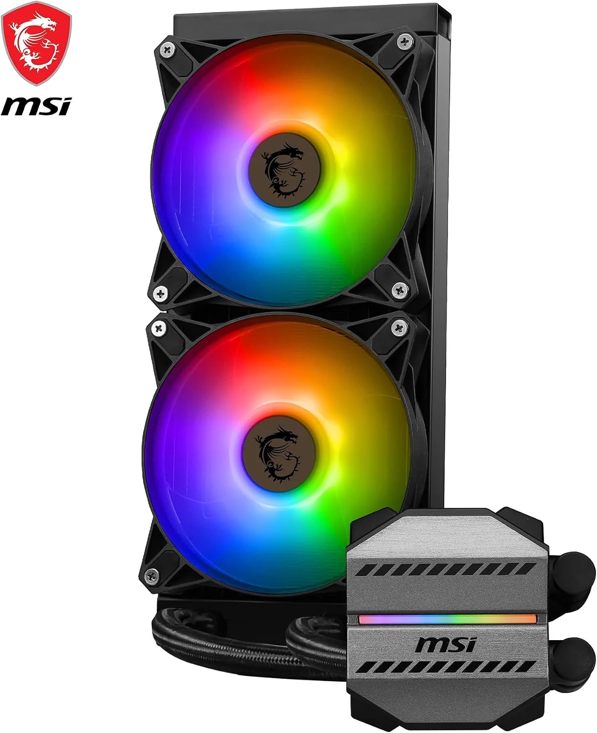 MSI MAG CORELIQUID M240 AIO CPU Refrigeración líquida – 12 vías Split-Flow de refrigeración por agua, tubos a prueba de evaporación, Soporta socket mainsteam como AM5 y 1700. 4