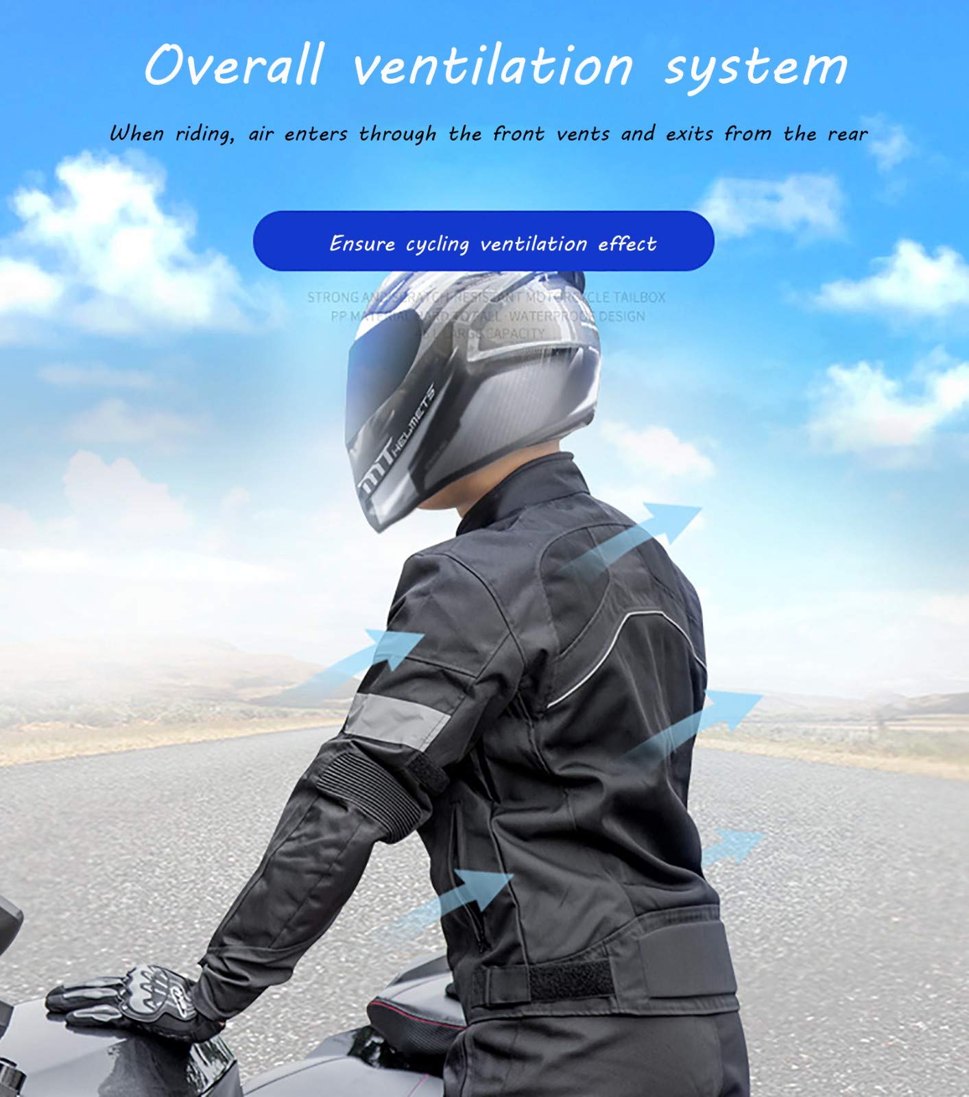 Giacca Giubbotto Moto Uomo Motocicletta Cordura Protezioni CE Giacca antigoccia per uomo e donna in mesh traspirante per motociclisti