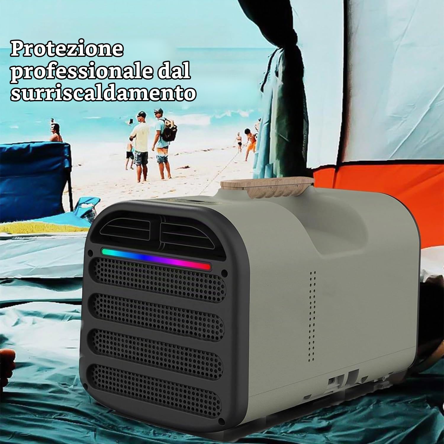 Nuovo condizionatore d'aria portatile da 1500 W 5200 BTU a raffreddamento rapido, deumidificatore per condizionatori d'aria, mini condizionatore d'aria portatile da campeggio, camper, camion