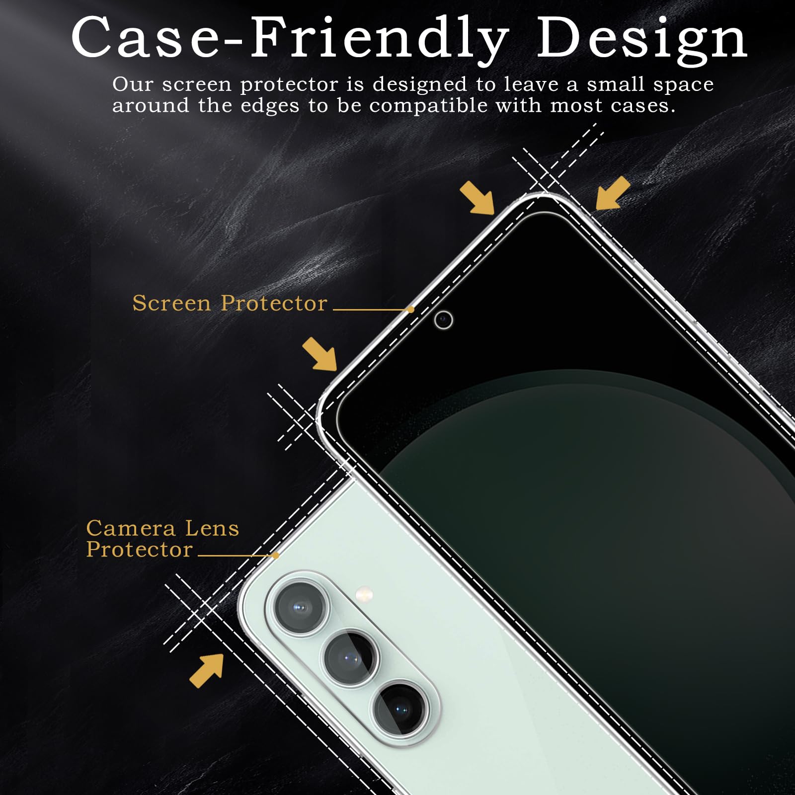 Pellicola protettiva per la privacy per Samsung Galaxy S23 FE, accessori in vetro temperato infrangibile, pellicola in vetro temperato anti spia, ultra resistente, durezza 9H, antiriflesso, HD,
