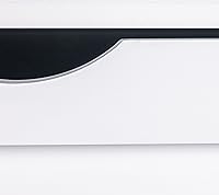 Vista 7 de Household Essentials Asiento de gabinete de canasta de carga individual, color blanco