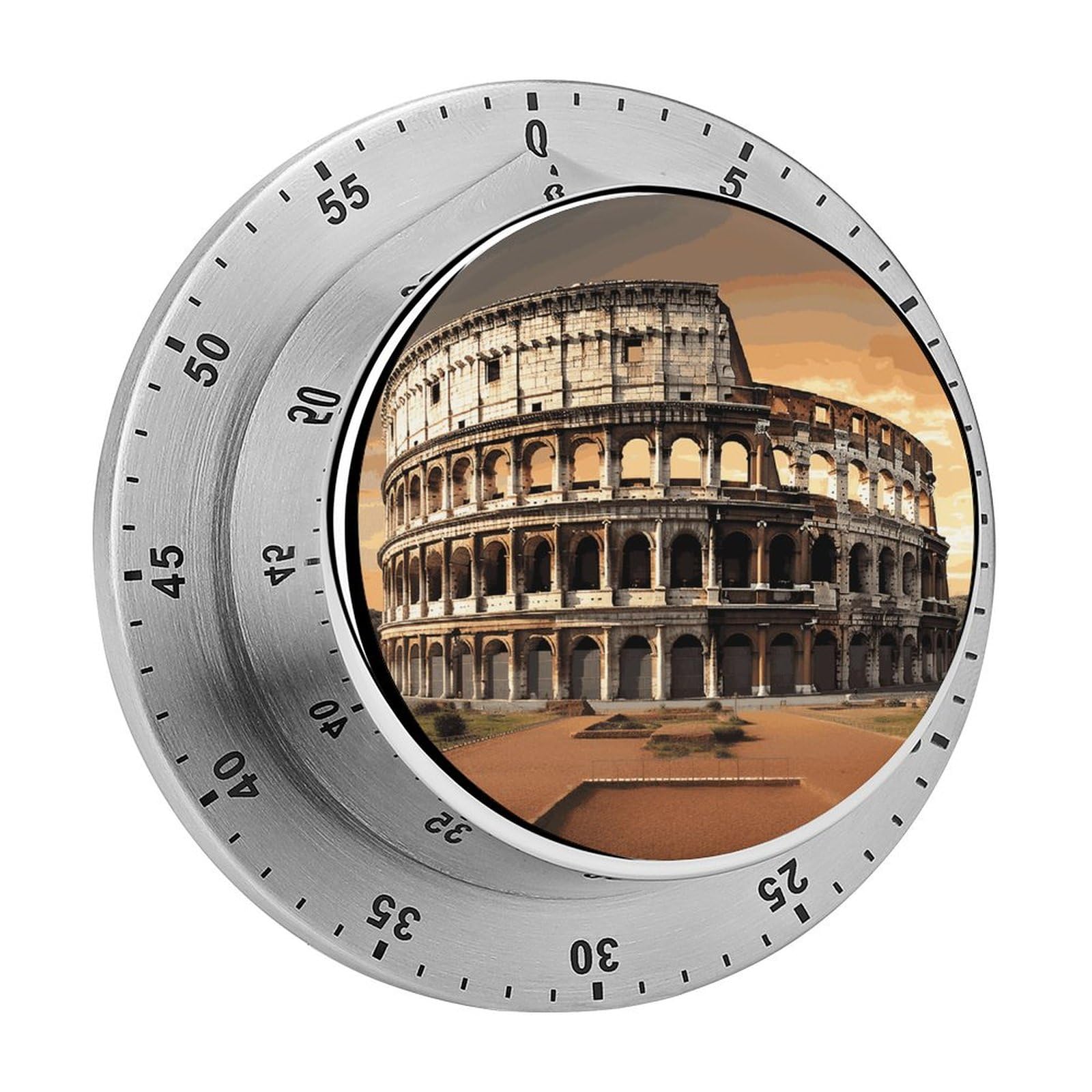 Ancient Manual Countdown Timer with Magnetic Base Visual Mechanical Timer for Classroom Home Study and Cooking