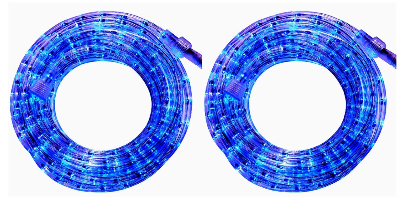 persik 18 Feet Blue Rope Light for Indoor and Outdoor use - Pack of 2 (Total 36 Feet Length)