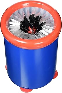 Chiner - Limpia Vasos para Bar | Uso Fácil y Limpieza Profunda | Dimensiones 180 x 140 mm | Peso 640 g. | Paquete de 1 Unidad | Ideal para Copas y Cristalería | Color: Azul y Rojo | Cepillo de Nailon.