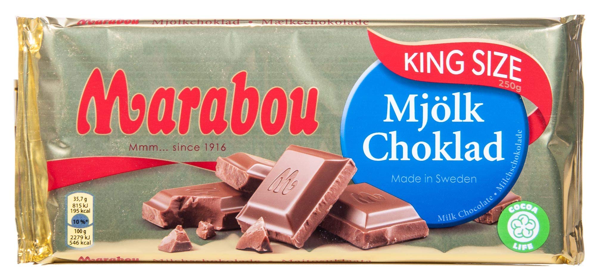 10 x MARABOU MJÖLK CHOKLAD VOLLMILCH SCHOKOLADE 250g