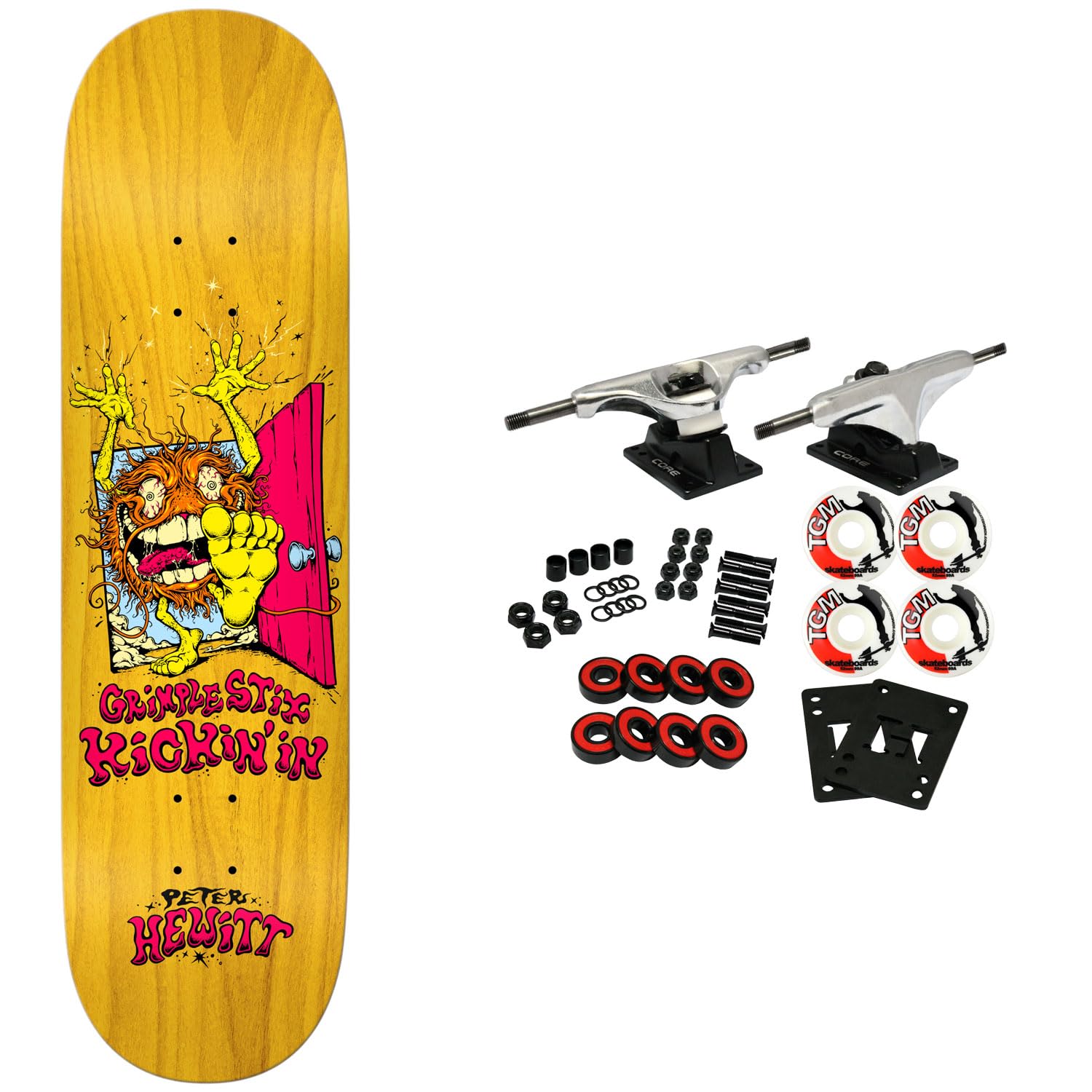 Anti Hero Skateboard Complete Hewitt Grimplestix Asphalt Animals 8.75" x 31.75" Assorted