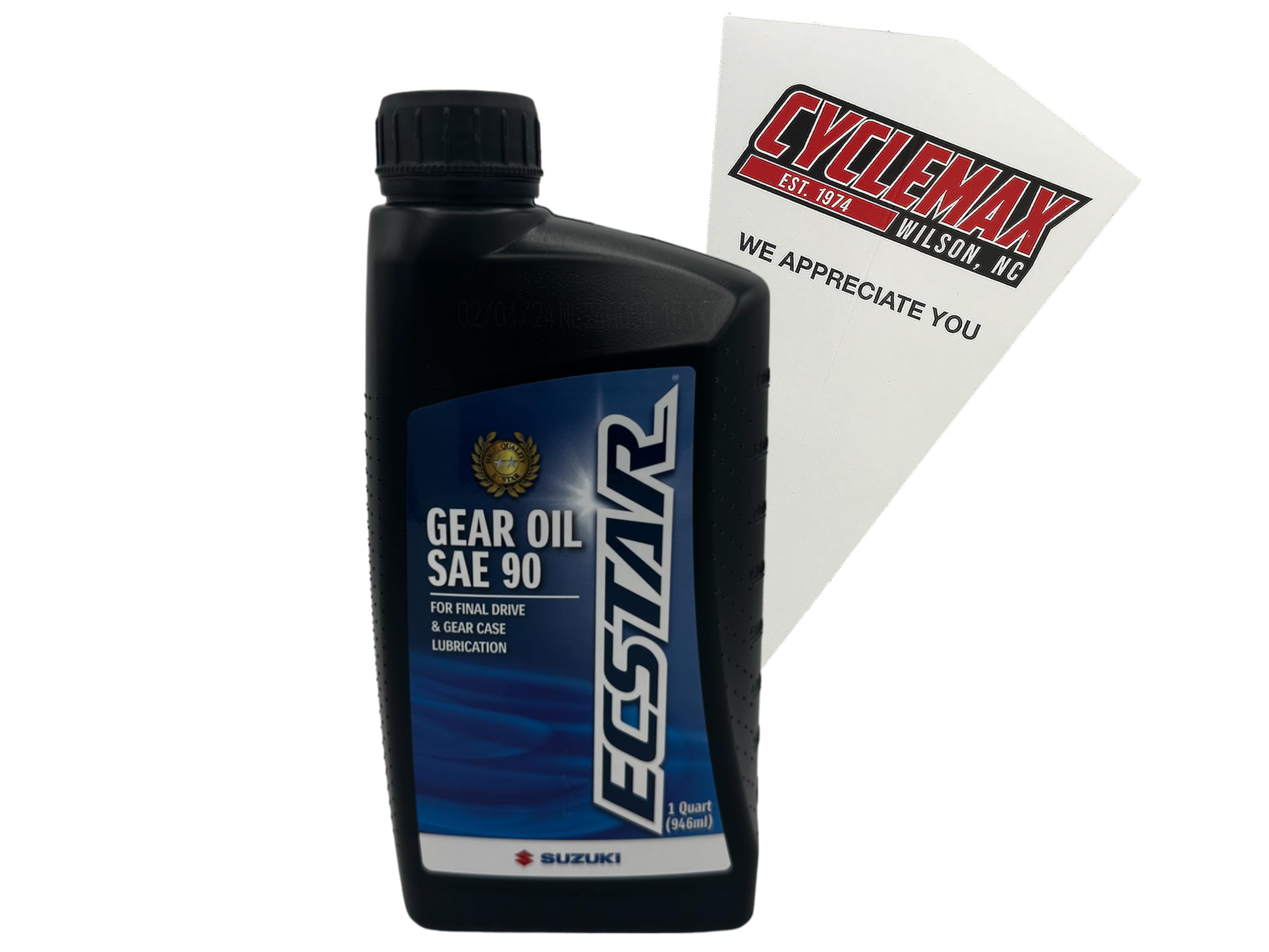 Cyclemax One Pack compatible with Suzuki Ecstar Gear Oil SAE 90 990A0-01E81-01Q Contains One Ecstar Gear Oil SAE 90 and a Funnel