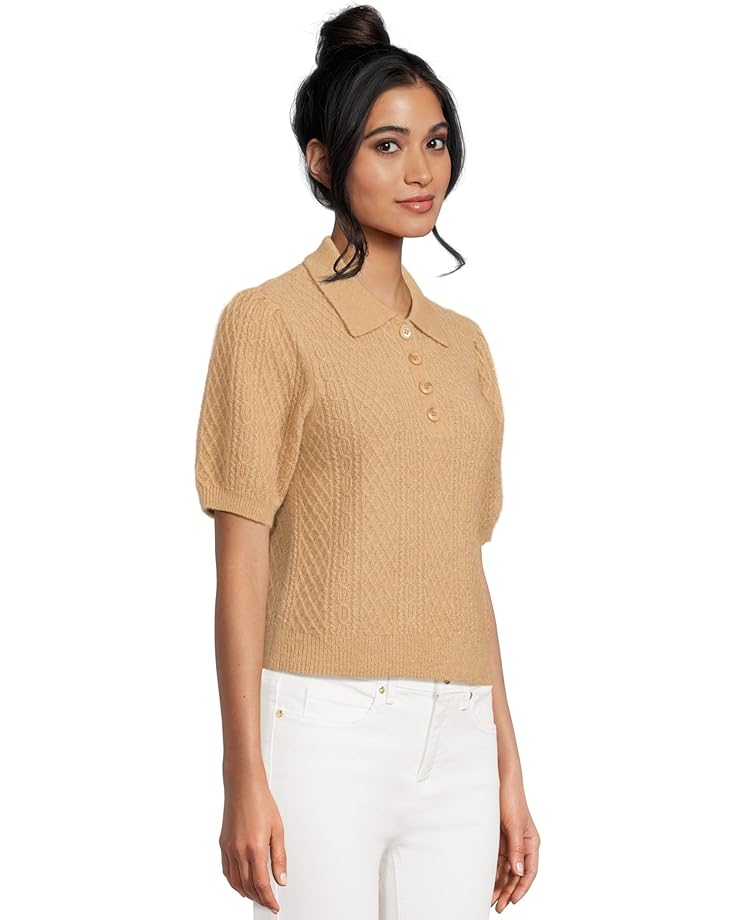 Lilla P Mixed Stitch Elbow Sleeve Polo - #2 of 5