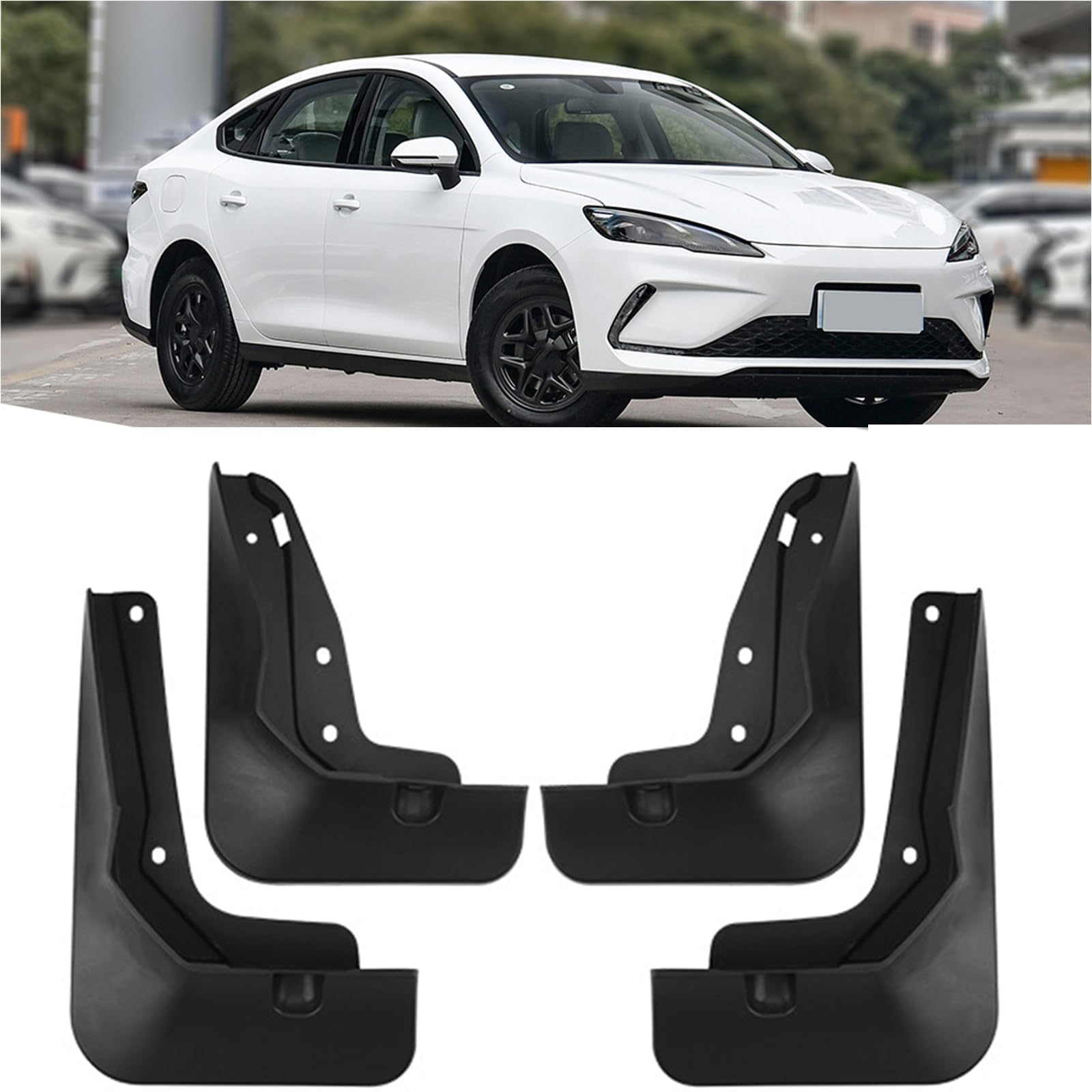 NYSLDSCO 4Pcs Premium Mud Flaps for BYD Seal 05 DM-i 2025 Front and Rear Splash Guards Durable Mudguards Protection Against Road Debris