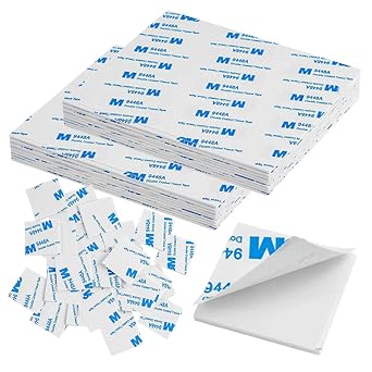 200Pcs Double Sided Foam Tape, Square Super-Sticky Double Sided Adhesive Pads for Crafts, Self-Adhesive Double Sided Mounting Tape for House Wall Decor - Double Sided Sticky Tape, 27 x 27 x 2mm