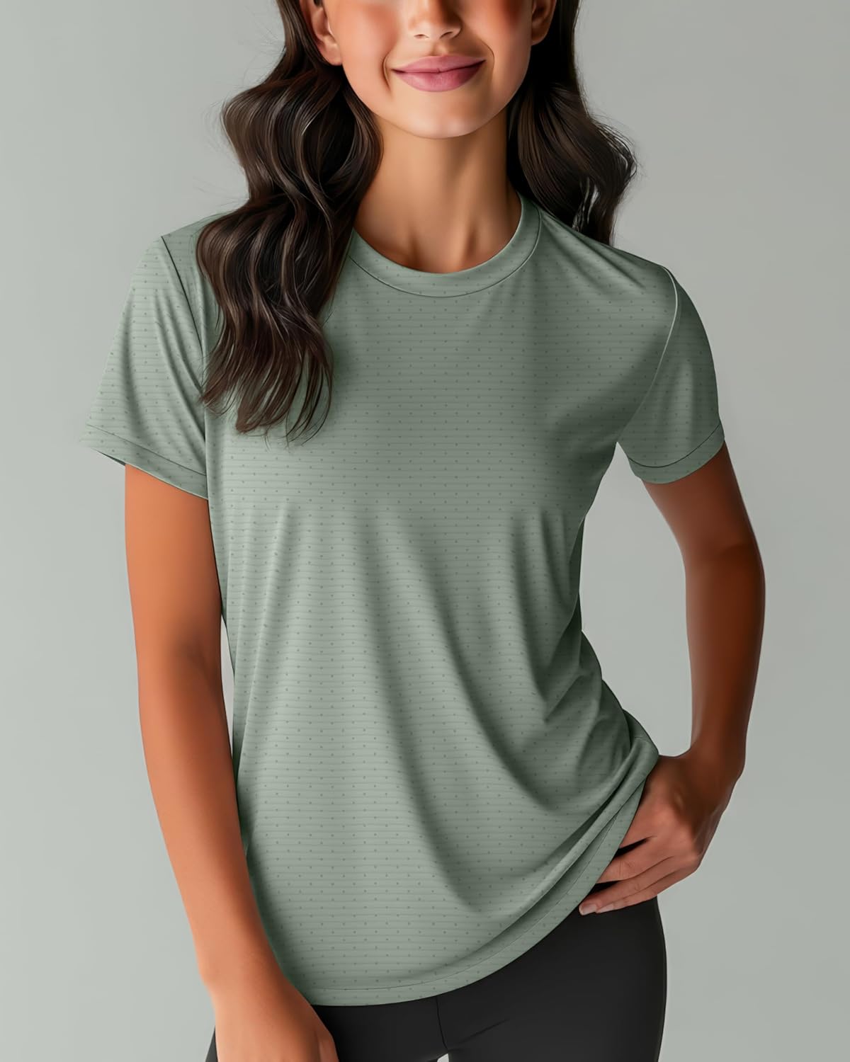 Real Essentials 5 Pack: Girls Short Sleeve Breeze Tech Athletic Shirts – Moisture-Wicking Sports, Gym, Workout & Dance, Tees