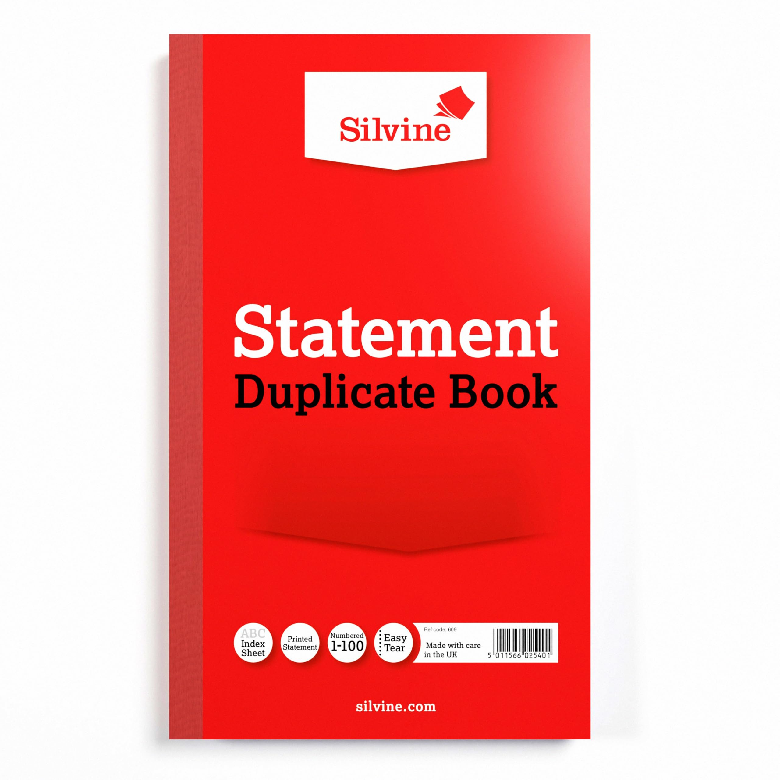 Silvine Duplicate Statement Book 8X5"