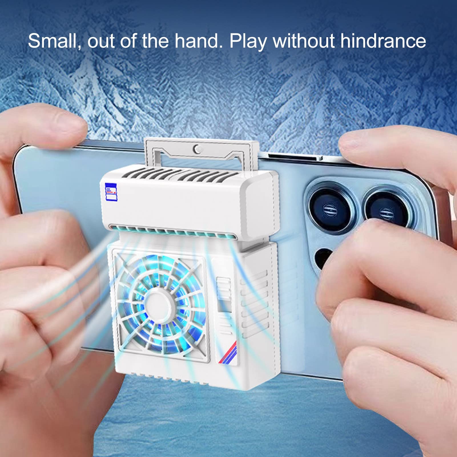Raffreddatore per Cellulare, Radiatore per Cellulare con Chip di Raffreddamento a Semiconduttore S5, Telefoni Cellulari con una Larghezza da 6 a 8 Cm per Tiktok Live Streaming,
