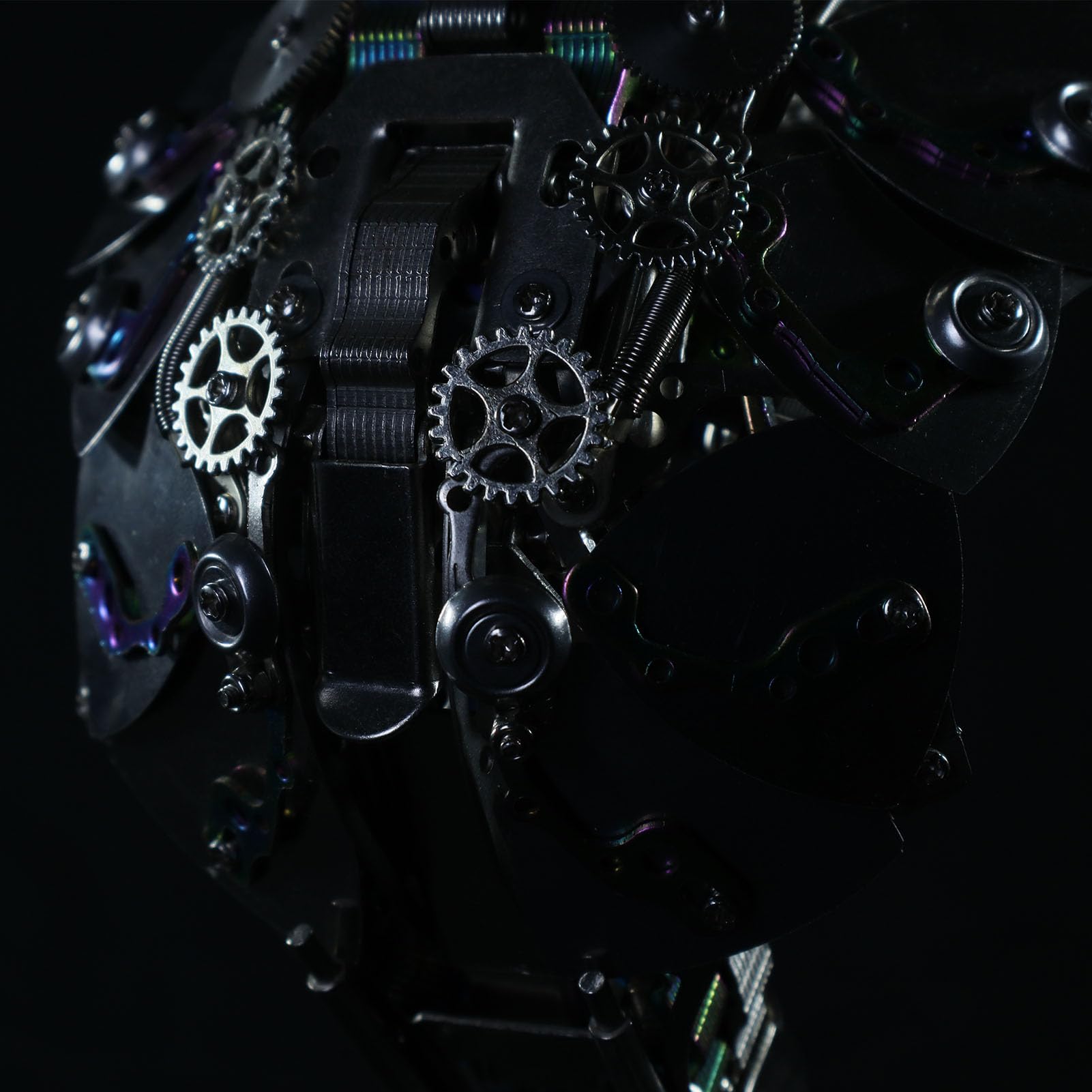 Metalowe puzzle 3D dla dorosłych, mechaniczny model montażu węża kobry, rękodzieło, łamigłówka - idealna dekoracja biurka i prezenty (410 sztuk, z podstawą)