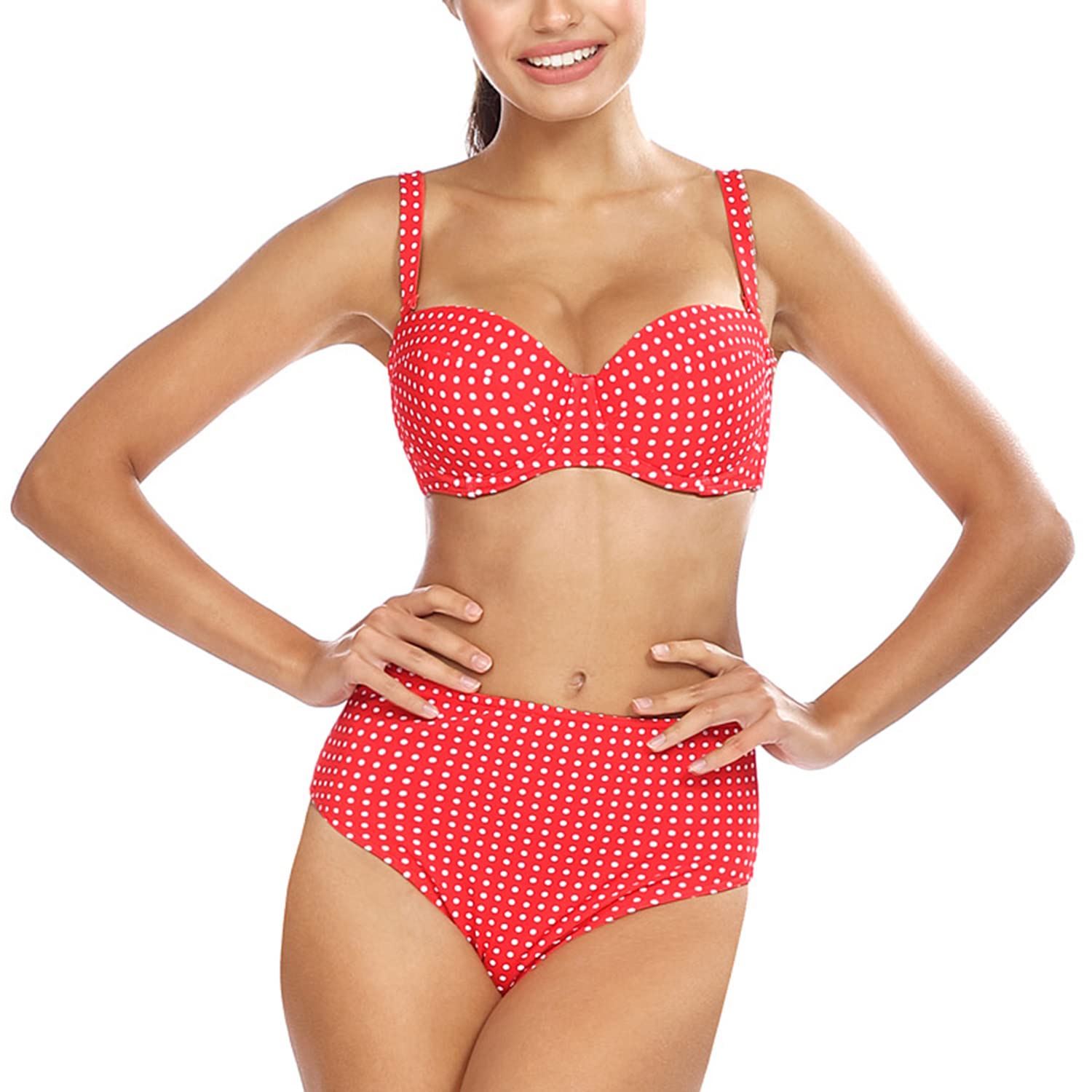 Maillot de bain deux pièces LORIN L2430/2 orange taille 42 100B - 5