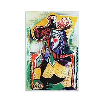 Amazon.co.jp: Pablo Picassoパブロ・ピカソ《女性の肖像