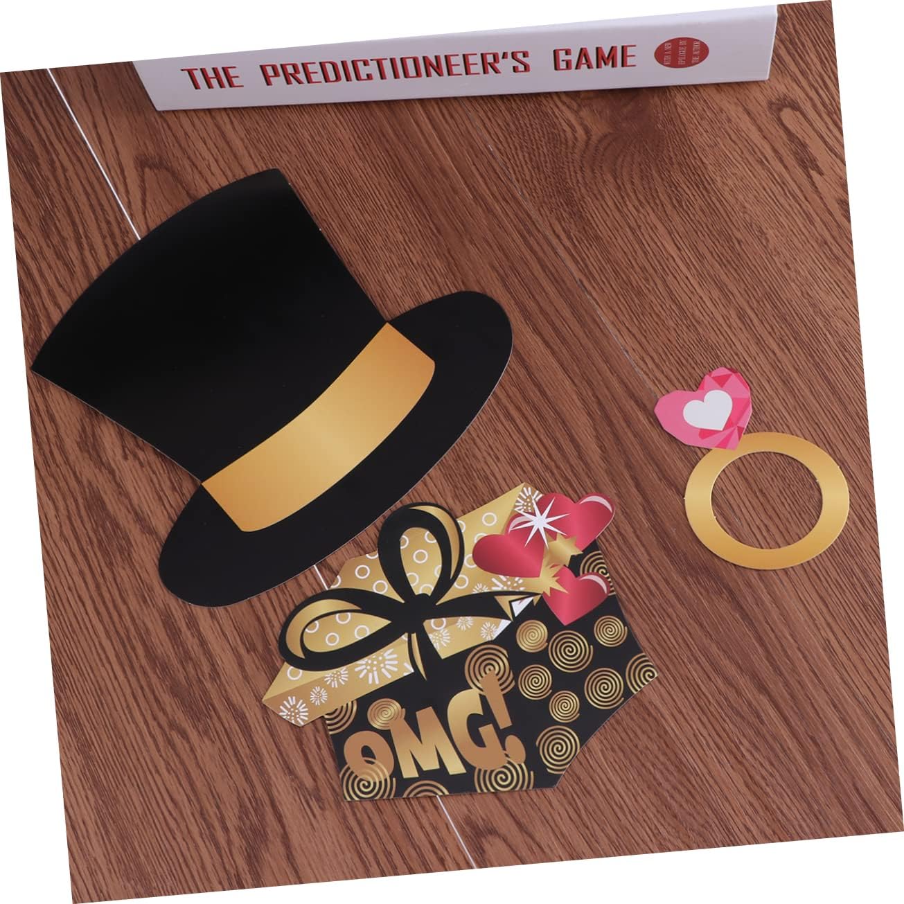 PRETYZOOM Funny Photo Booth Props Kit 50pcs Vintage Style for Wedding Party Birthday