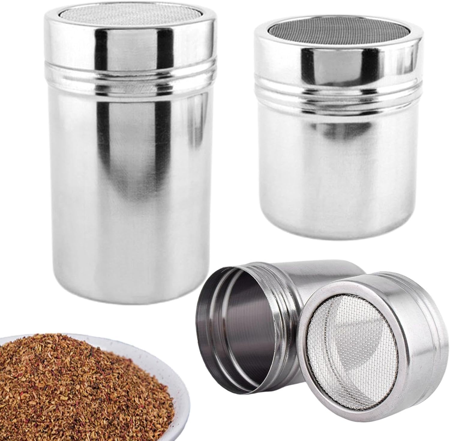 Powder Sugar Shaker Cinnamon Sugar Shaker for Baking