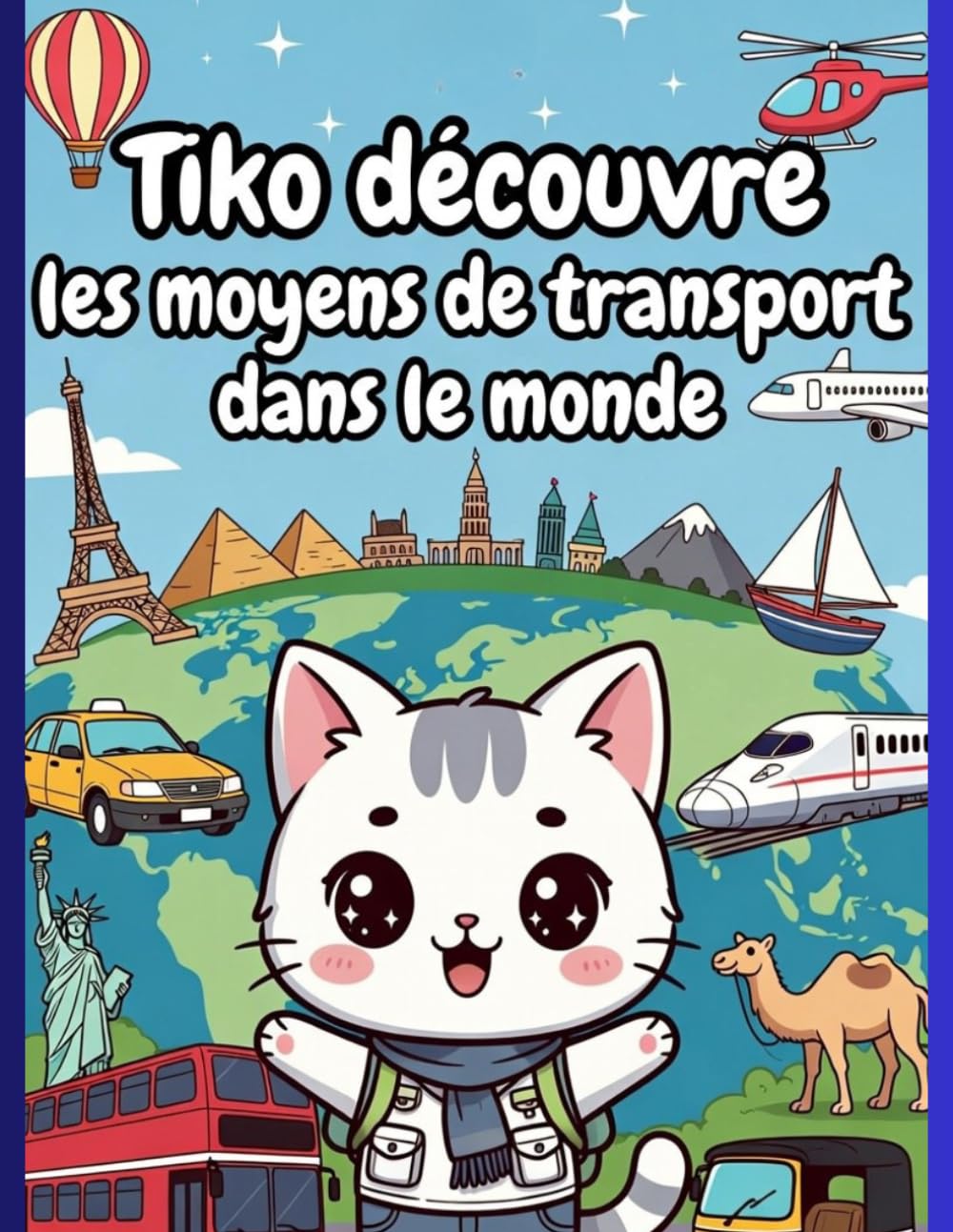 TIKO DECOUVRE LES TRANSPORTS DU MONDE: Livre de coloriage pour enfants