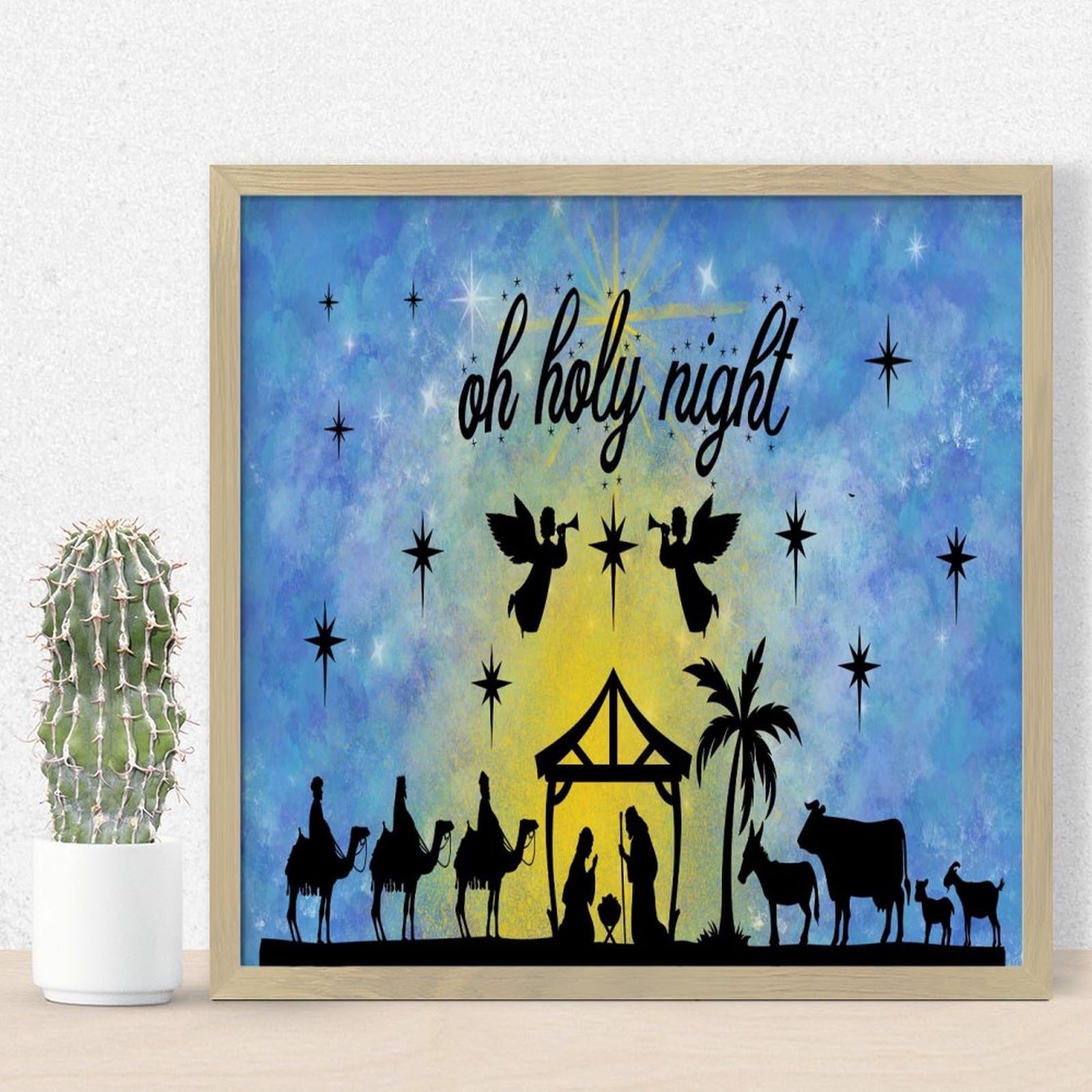 Decoration rustique en bois Merry Christmas pour embellir votre salon et la maison
